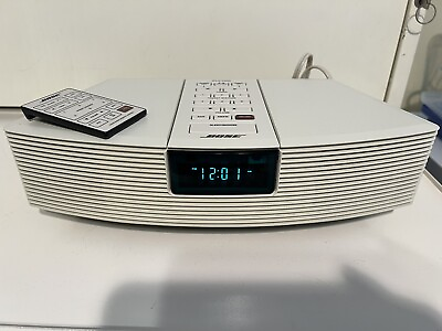 #ad Bose Wave Radio AWR1 1W AM FM Alarm Clock Radio Beige with Remote $150.00