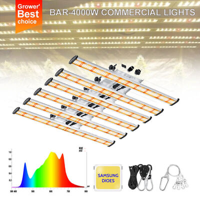 #ad BAR 4000W Spider Samsung LED Grow Light Bars Full Spectrum for Commercial Indoor $465.99