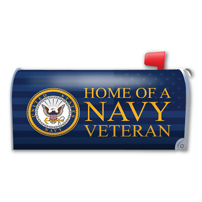 #ad Home of a Navy Veteran Mailbox Cover Magnet $16.49
