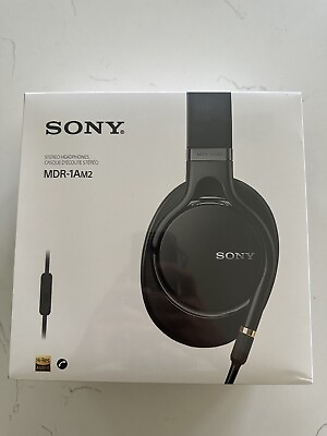 #ad SONY Stereo Headphone MDR 1AM2 B BLACK Premium Hi Res Headphones $250.00