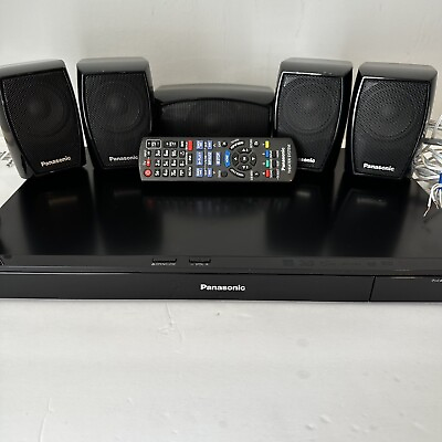 #ad Panasonic SA BTT270 3D Blu ray DVD Disc Home Theater Player Remote amp; Speakers $200.00