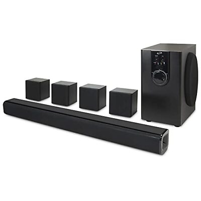 #ad Home Theater System with Bluetooth 6 Surround Speakers Wall Mountable $169.86