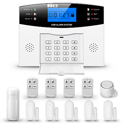 #ad 4G Alarm System Seurity Wireless Home WIFI GSM Big Button Tuya App Control $99.98