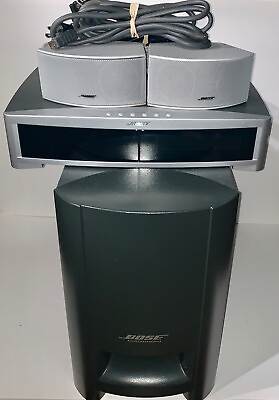 #ad Bose Media Center AV 3 2 1 III Powered Speaker System NO REMOTE TESTED $125.00