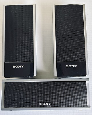#ad SONY 2 SS TS81 amp; 1 SS CT80 HOME THEATER SURROUND SOUND SPEAKER SYSTEM GOOD $25.65