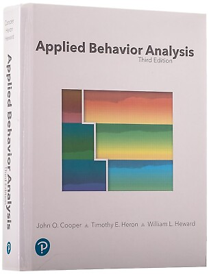 #ad Applied Behavior Analysis by Timothy Heron John Cooper and William Heward... $65.98