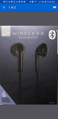 #ad iLive Wireless Earbud Headphones Black NEW $15.99