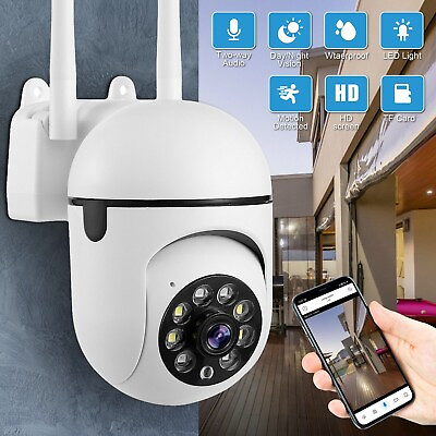 #ad Wireless Security Camera System Outdoor Home 5G Wifi Night Vision Cam 1080P HD $21.24