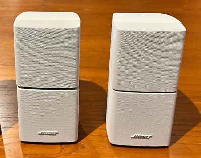 #ad ONE or buy the pair Bose Acoustimass White Double Cube Surround Sound Speakers $31.99