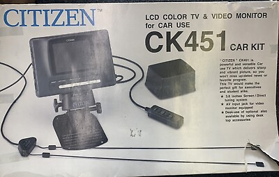 #ad Citizen CK451 LCD Color TV and Video Monitor for Car Use $52.99