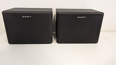 #ad Pair 2 Black Sony Speakers SS U31 30W Surround Sound Bookshelf Working $21.15