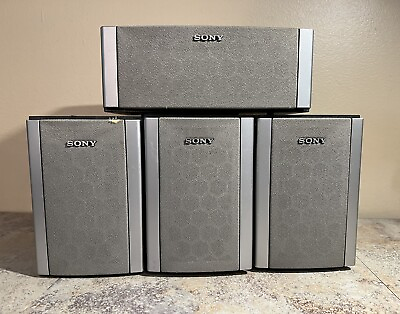 #ad Sony Surround Sound Speakers 3 SS MSP88 and 1 SS CNP88 Lot of 4 $40.00