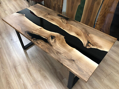 #ad Epoxy Table Top Natural Acacia Wooden Epoxy Living Furniture Decor Home Top $1054.15