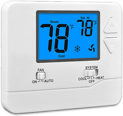 #ad Non Programmable Thermostats for Home 1 Heat 1 Cool $38.46