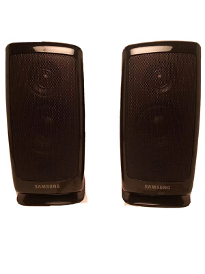 #ad #ad Pair of Samsung PS FBD1250 Table Top Surround Sound Speakers FL FR $33.99