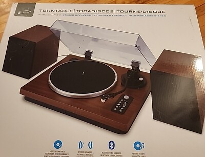#ad Turntable And Stereo Speakers Set Bluetooth AT Cartridge $200.00