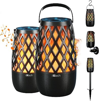 #ad IXTECH Outdoor Bluetooth Speakers Waterproof Portable Bluetooth Speaker 2 Pack $79.90