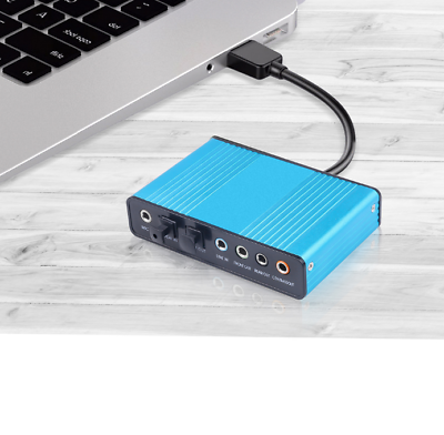 #ad Professional USB Sound Card 6 Channel 5.1 Optical External Audio Card Converter $15.06