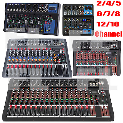 #ad Mixing Console Sound Live Studio Audio Mixer USB Bluetooth 2 4 5 6 16 Channel $117.00