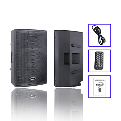 #ad 2 Way 15quot; PA Active KTV Speaker System 4000W Powered Karaoke Bluetooth Speaker $276.35