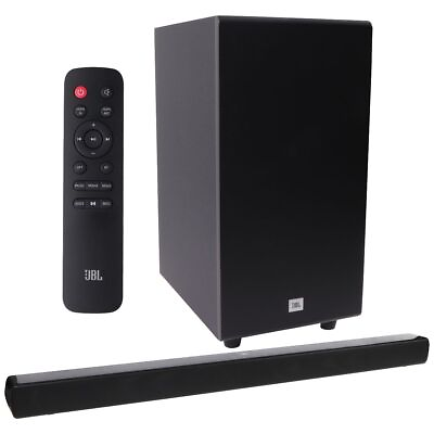 #ad JBL Cinema SB190 2.1 Channel Soundbar with Virtual Dolby Atmos and Wireless Sub $142.99