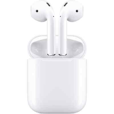 #ad Apple AirPods 2nd Generation with Charging Case White 100% Tested Good $64.99