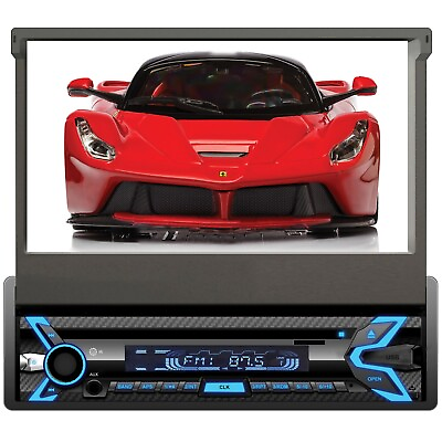 #ad Audiotek Single DIN Touch MP4 CD Player Car Stereo w Bluetooth AT S7920BT $129.99