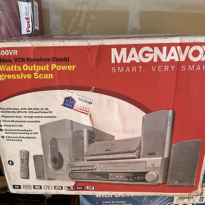 #ad Magnavox DVD VHS 5.1 Dolby Digital Surround Sound Audio Receiver Speaker Subwoof $135.00