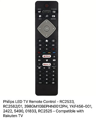 #ad Philips Remote Control For All Philips LED LCD and Smart Tvs $11.80