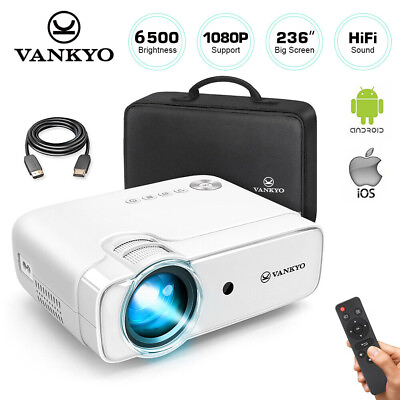 #ad VANKYO 1080P HD Mini Video LED Movie Projector HiFi Home Theater Cinema HDMI USB $33.59