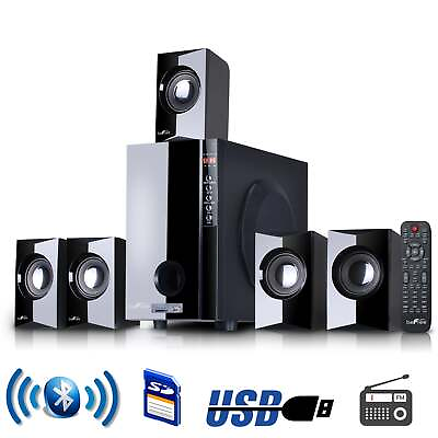 #ad Befree Sound beFree Sound 5.1 Channel Surround Sound Bluetoot Speaker System $132.99