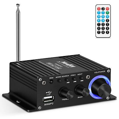 #ad Mini amplifier home audio Bluetooth 5.0 for speakers 50W 2 Channel Power Aud... $39.60