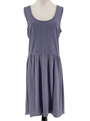 #ad Soft Surroundings Women#x27;s Blue Crisscross Sleeveless Beach Dress Size Small $48.00