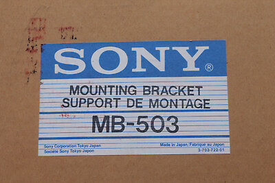 #ad Sony Mounting Bracket MB 503 for Monitor 12quot; New in Box $24.99