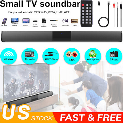 #ad Soundbar Bluetooth Speaker System Wireless Stereo Home Theater Surround w Remote $30.99