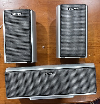 #ad Sony Home Theater Speaker System SS TS51 SS CT51 3 Speakers Tested Working $19.90
