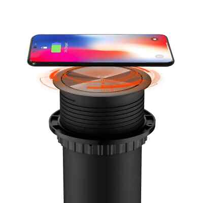 #ad Link2Home 2 Outlets Automatic Pop Up Socket w 10 Watt Induction Wireless Charger $99.95