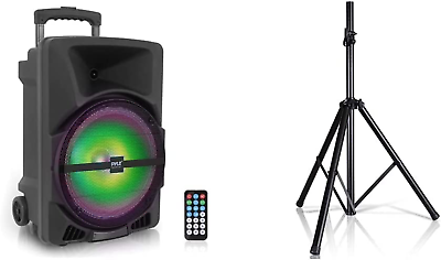 #ad Wireless Portable PA Speaker System with Universal Speaker Stand Bluetooth Ind $315.45