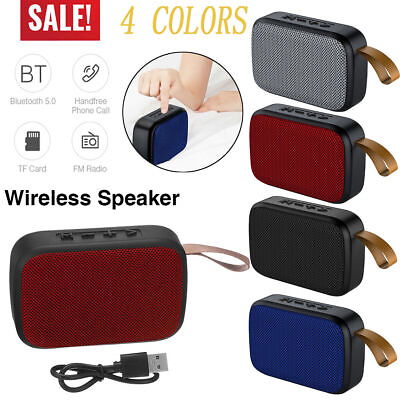 #ad Wireless Mini Bluetooth Speaker Waterproof Outdoor Stereo Bass USB TF FM Radio $6.99