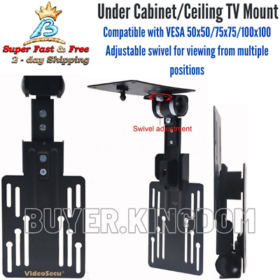 #ad TV Ceiling Mount Folding Flip Swivel Mount Bracket For LCD LED Monitor Panels $26.79