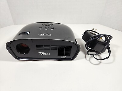 #ad OPTOMA DLP PROJECTOR MODEL PT110 WITH POWER ADAPTER TESTED $40.00