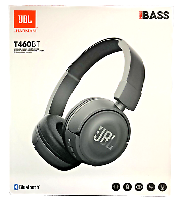 #ad JBL Wireless Bluetooth Headphones T460BT Matte Black FREE SHIPPING $59.00
