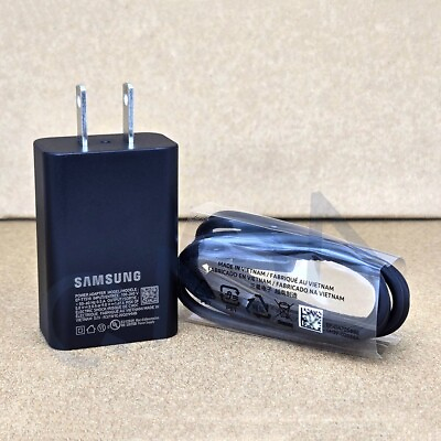 #ad Original Samsung 15W PD Power Adapter Wall Fast Charger amp; USB C Cable NEW V.2023 $11.99