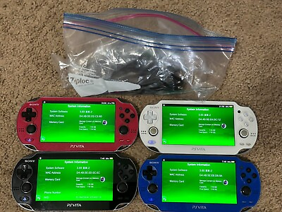 #ad Sony PlayStation PS Vita OLED PCH 1000 Firmware FW 3.65 128GB Ship in 1 DAY $169.00