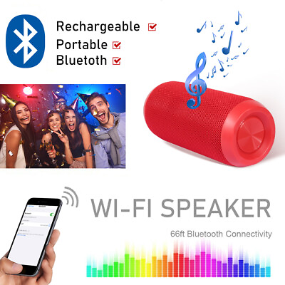 #ad USB TF FM Radio Bluetooth Speaker Waterproof Wireless Stereo Bass Loudspeaker $10.28