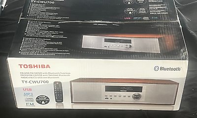 #ad Toshiba Vintage Style Bluetooth Component CD Player Audio System TY CWU700 $165.59