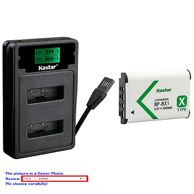 #ad Kastar Battery LZD2 USB Charger for Sony Genuine NP BX1 amp; Sony Type X Battery $10.99