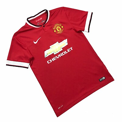 #ad Nike Manchester United Home 2014 Football Shirt Soccer Jersey 611031 624 Size S $22.00
