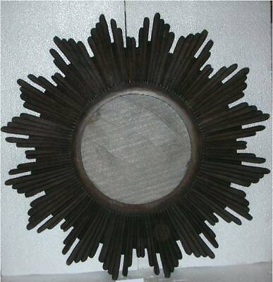 #ad Wall Mirror Round Home Sun Burst room panel MDF amp; Glass $161.70