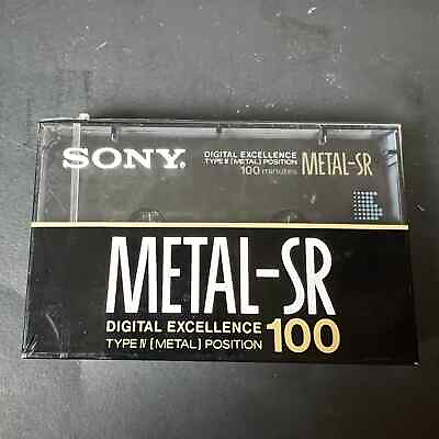 #ad Sony Metal SR90 Cassette Tape NEW Sealed 90 Minutes Digital Excellence Type IV $26.99